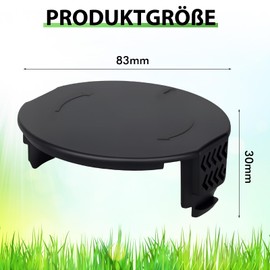 Yweller 1600A01R5J lawn trimmer cover spool cover for Bosch UniversalGrassCut 18/UniversalGrassCut 18-26/UniversalGrassCut 18-260, 4 pieces, high quality spool cover