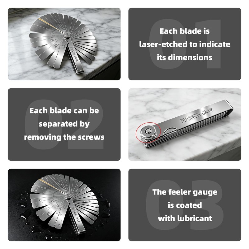 Fillet Weld Gauge Set for Professional Welding Inspection 7 Pcs