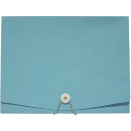 Oxford Caja Portadocumentos, Cierre Elástico, Polipropileno, Pieza, Color Azul, Tamaño Carta F758