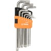 E-Value ELTW09SL Hex Lobe Wrench Set, Anti-Fidding, 9-Piece Set