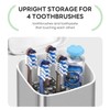 Toothbrush Holders with Cover - 5 Slots Tooth Brush Holder
