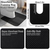 4 Pack Upgrade Round Toilet Mats,Toilets Floor Protector from Urine,Toilet