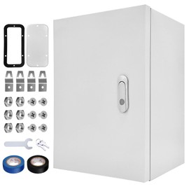 CXCESNS Outdoor Electrical Box 20 x 16x 8''D NEMA 4X Enclosure Steel Box, Waterproof & Dustproof Outdoor/Indoor Lockable Electrical Junction Box, with Mounting Plate