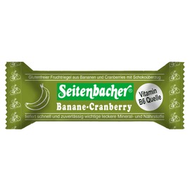 Seitenbacher Banana Cranberry Bar, Gluten-Free, Fibre, Pack of 6 (6 x 50 g)