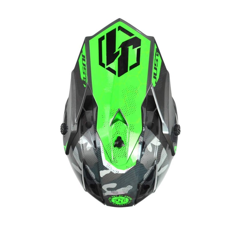 JUST1 J32 Youth MX Off-Road Motocross Motorcycle Helmet (Camo Fluo