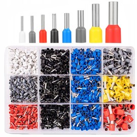 aikoolwer Wire Ferrule Kit 2000Pcs Ferrules Connectors Wire Terminal Insulated Cord Pin End Assortment