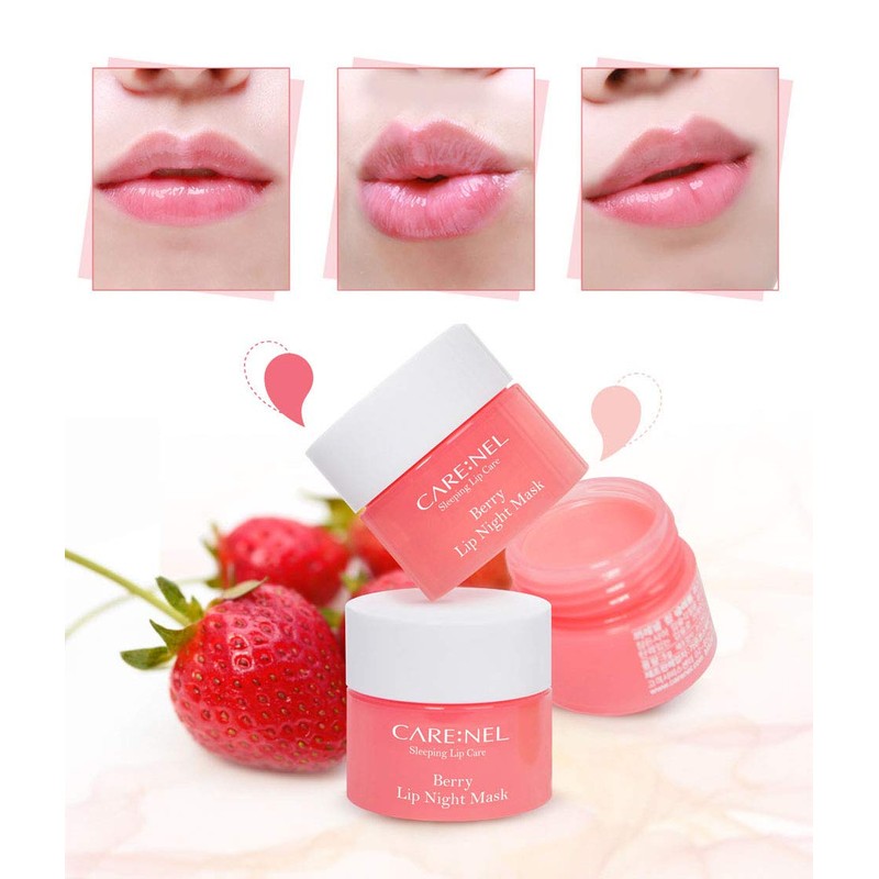 CARENEL Lip Sleeping Mask 5g (Berry2+Lime1) - Moisturizer for Dry