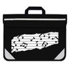 Black Duo Music Carry Bag with Music Notes Logo