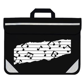Black Duo Music Carry Bag with Music Notes Logo