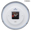 Formia HWC-012W-BK Wall Clock, Easy to View, Simple, Silent, Continuous