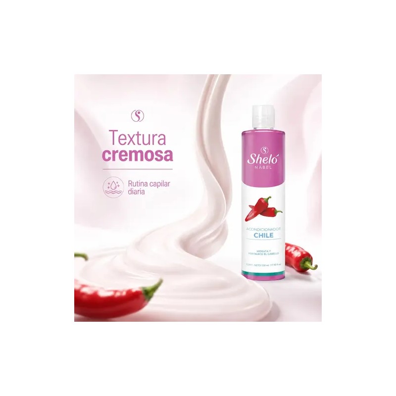 Acondicionador De Chile Sheló Nabel Crece Cabello Anticaída
