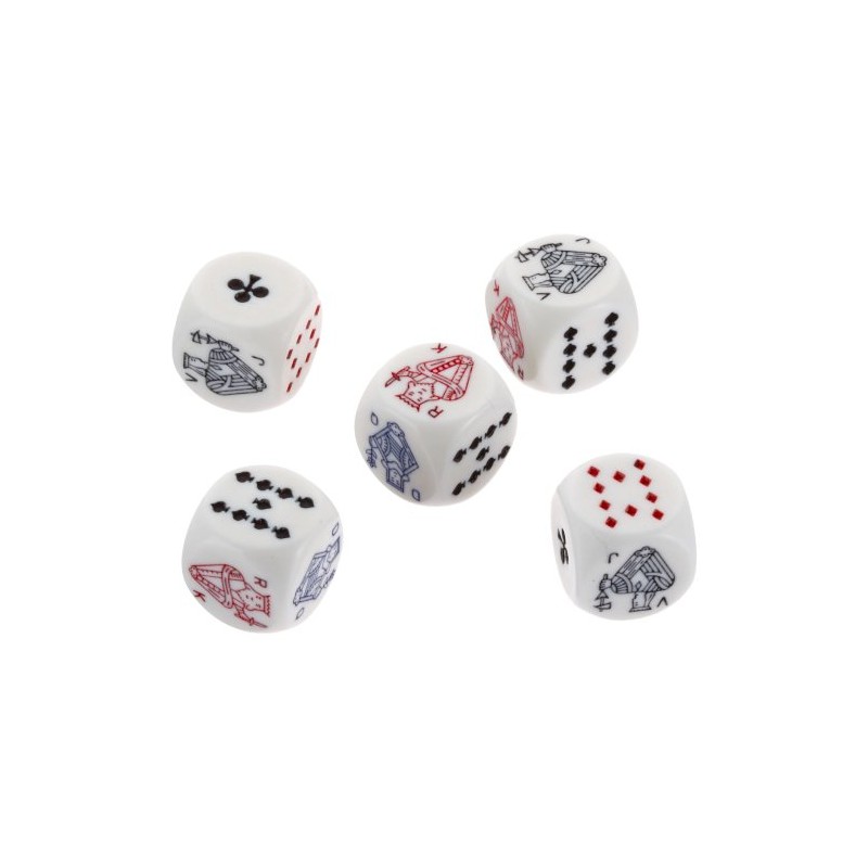 Piatnik 2970 - Pokerwürfel 16mm (5St)