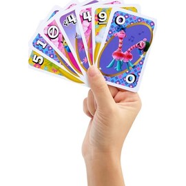 Mattel Games, UNO Juego de Cartas Trolls 3 para niños de 7 años en adelante