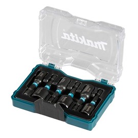 Makita Makita E-15768 Impact Black Steckschlssel-Set 6-teilig in Aufbewahrungbox, SW6 - SW13, magnetisch, Steckschlssel 50 mm lang