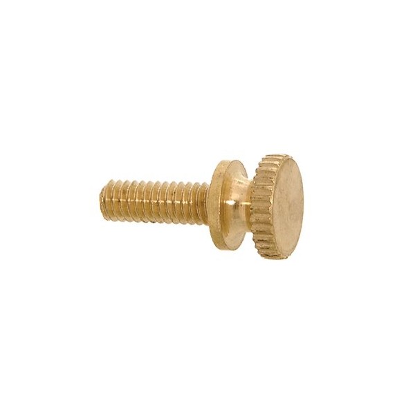 B&P Lamp® 8/32 Brass Thumb Screw, 1/2" Length, Unfinished Brass