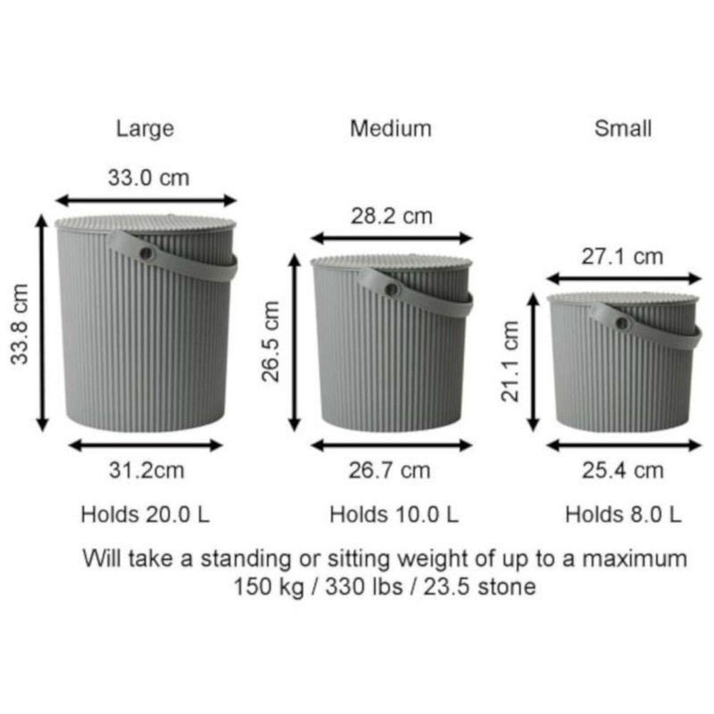 Hachiman Omnioutil Bucket S - (Pink) Height 21.1 cm