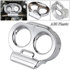 Unbranded Top Chrome Gauge Cover Nacelle Housing Fairing For Harley Road Glide Ultra 98-13