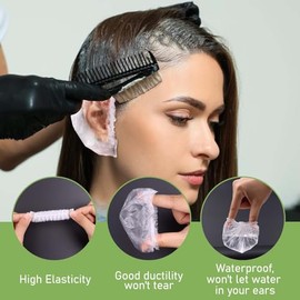 GEN'C BAUTY GEN'C BAUTY 200pcs Disposable Ear Covers Waterproof Colorproof for Shower, Swimming, and Hair Dye Hair Wash Ear Protection