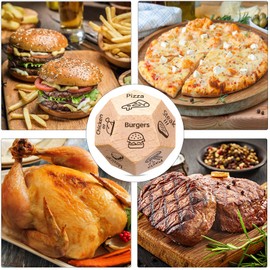 Gifts for Him Her, Date Night Dice Couples Gift for Him Her, Dinner Decider Dice, Anniversary Birthday Valentines Day for Husband Wife Boyfriend Girlfriend Women Men