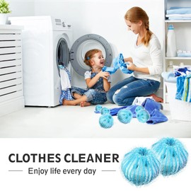 Pet Hair Remover for Laundry, Reusable Hair Catcher,12 PCS Pet Hair Remover Balls for Washing Machine Reusable Hair Catcher for Dogs and Cats