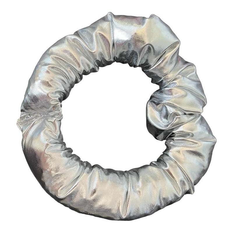 The Big Beanie Scrunchie for Big Hair Up Do's (Silver)