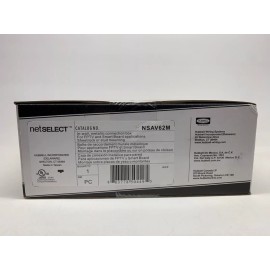 Hubbell netSELECT NSAV62M / Flat Panel TV Connection Enclosure 2 Gang In-Wall