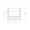 Trapezoidal Thread Nut ELKM 16 x 4 Right Plastic PA6.6