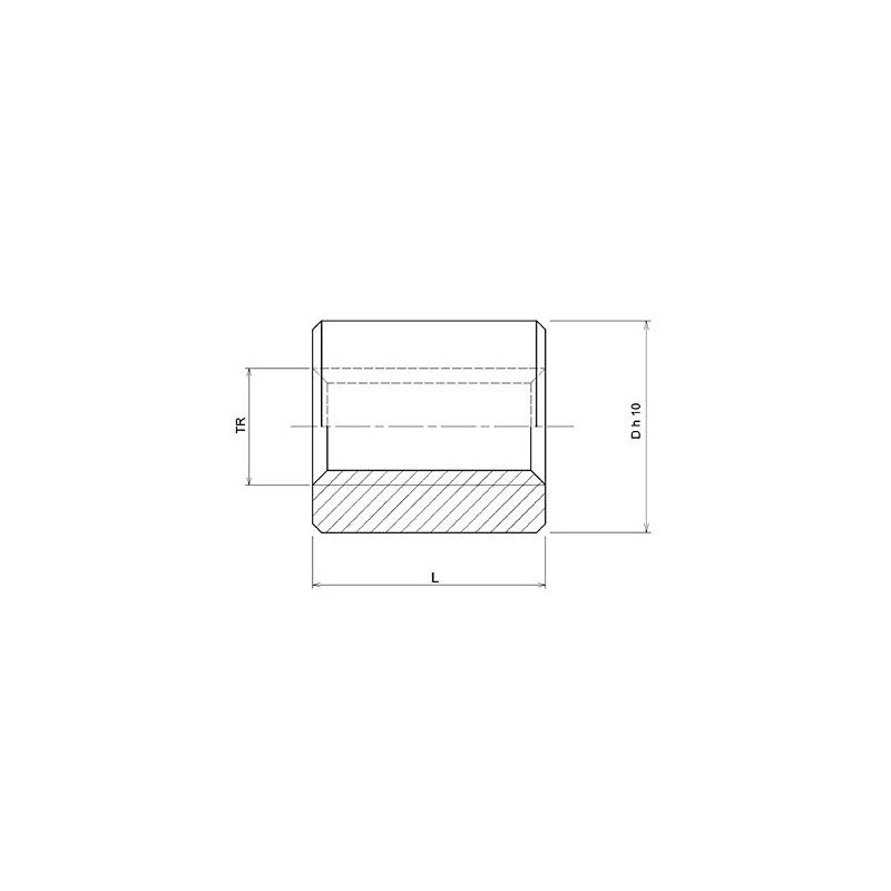 Trapezoidal Thread Nut ELKM 16 x 4 Right Plastic PA6.6