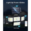 CLAONER Solar Outdoor Lights Motion Sensor 3500LM 288 LED Solar