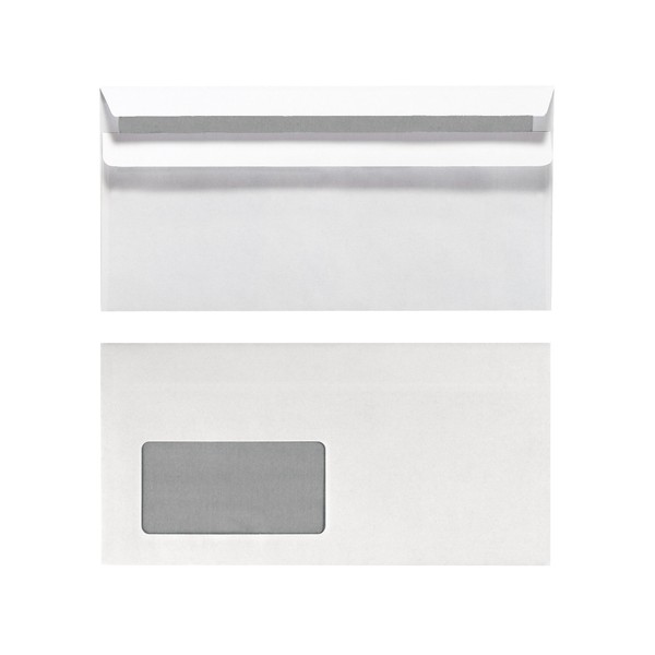Herlitz Envelopes with Window - White