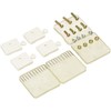 Iris Ohyama Post Wall Mounting Hardware Set, White