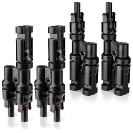 Jiavlyx 2 Paar Solar Y Stecker, PV Stecker, Solarkabel Y-Verteiler, IP67 Wasserdicht, Solar Photovoltaik Steckverbinder, Y Stecker Für Spannungen bis 1000V DC, Für den Einsatz im Freien