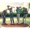 NEW. Classic Old-School Golfer In Chip-Swing Pose. Figurine Sculpture 15h