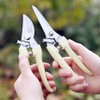 YuBu-Tech Pruning Shears Scissors,Stainless Steel Straight Blade&Bypass Pruning Shears for