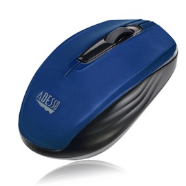 iMouse S50 Wireless Mini Mouse - 24GHz RF Technology, 1200 DPI Optical Sensor, USB Interface, Compact and Portable Design with Auto Sleep Mode (Blue)