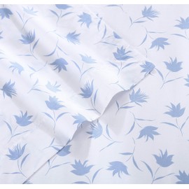 Stone Cottage - Full Sheets, Cotton Percale Bedding Set, Crisp & Cool Ideal Bedding Set (Floral Breeze, Full)