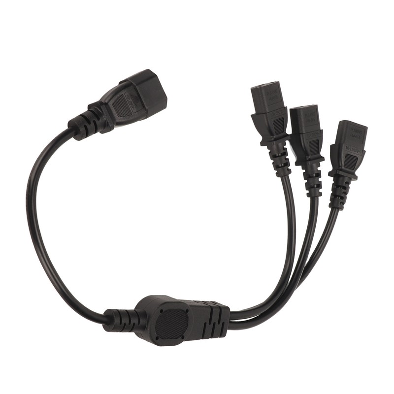 IEC 320 C14 to 3 X C13 Power Cable Universal