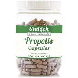 Stakich 500 mg Capsules (Propolis Capsules 500 mg (500 Count))