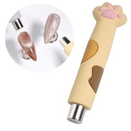 Nail Kobo Cat Hand Magnet Nail Magnet Nail Tool Nail Tool Magnet Stick Magnet Cylinder Type (Cat's Hand Magnet [Kinako])