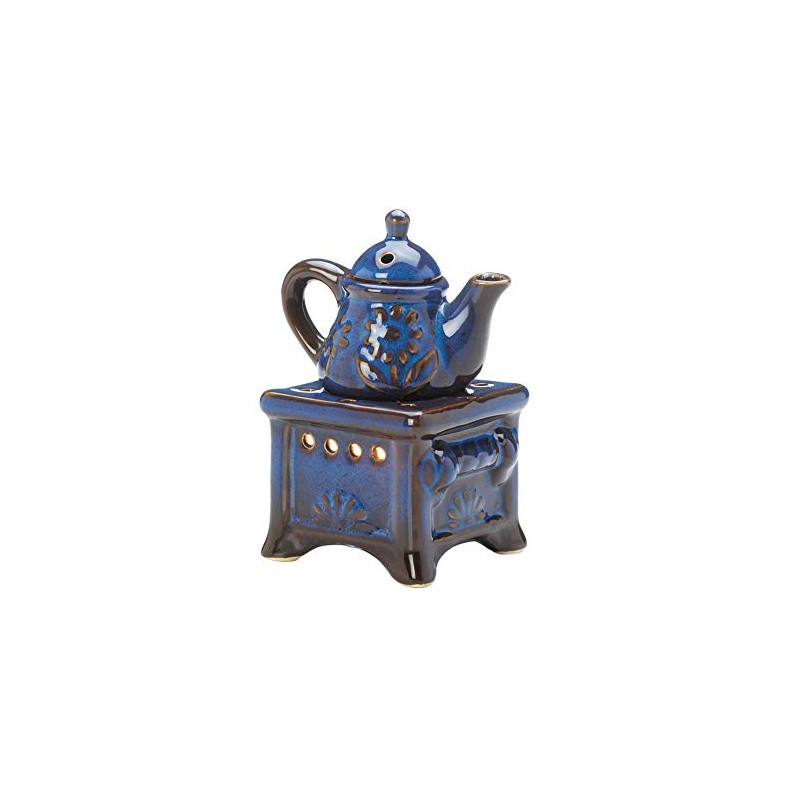 Koehler 10017714 5.375 Inch Teapot Stove Oil Warmer Blue