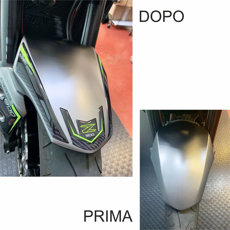 Resin Sticker Mudguard Compatible with Motorcycle Kawasaki Z900 Z 900