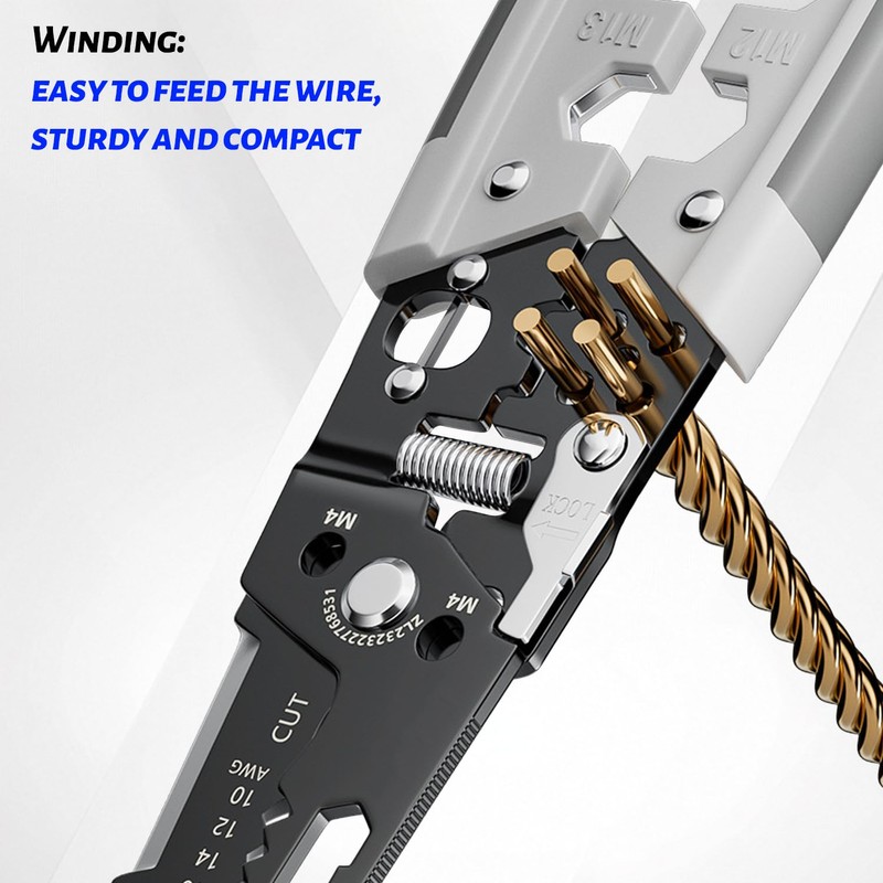 28 in one multifunctional wire stripper, with screwdriver function, rigid
