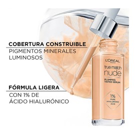 Sérum con Color L'Oréal Paris True Match Nude | Tono 0.5-2 Very Light | Cobertura Modulable 30 ml