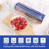 KAMMAK Plastic Food Wrap with Slide Cutter Kitchen Cling Wrap