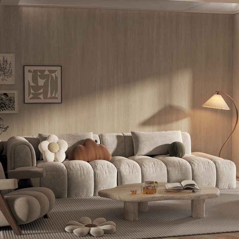 48x197inch Extra Wide Beige Wood Peel and Stick Wallpaper Oak