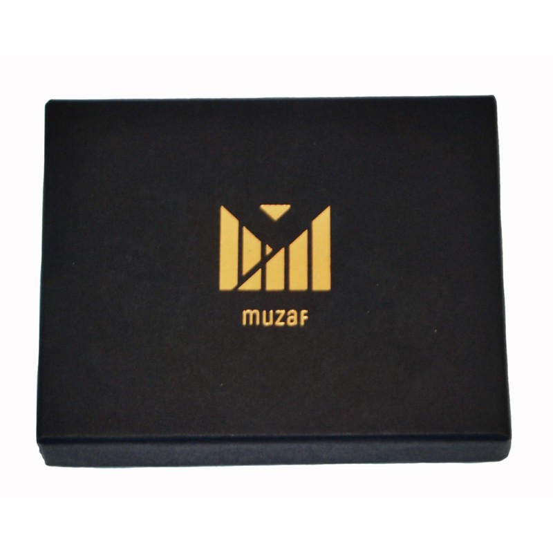 muzaf Trifold Premium Leather Wallet for Men with RFID Blocking