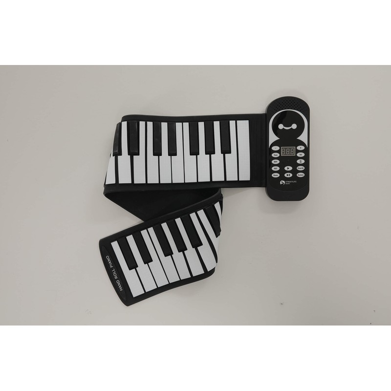 Modern Electronic Roll Piano 49 Keys Black