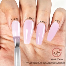 Cherimoya Esmalte en Gel Multicolor para Uñas 15ml-Rosa Bebé | Amplia Gama de Colores Gel Polish Color Soak Off UV LED Alta Pigmentación Brillo Durade