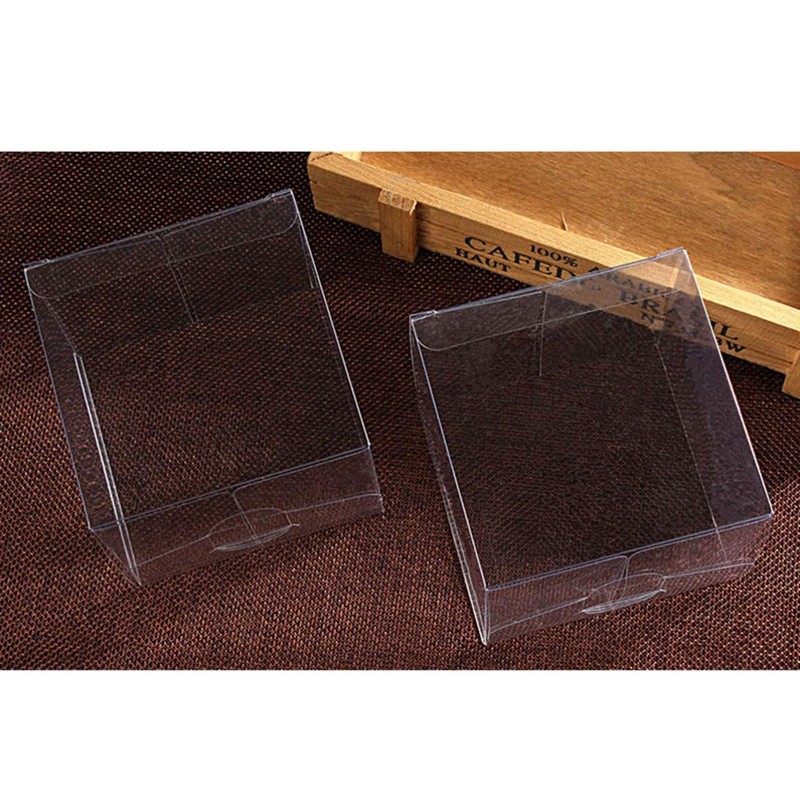 Transparent Packaging Box Set: 100 Pieces Transparent Gift Boxes Macaron