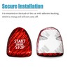 Youzzei MINI Cooper Start Stop Button Cover, Carbon Fiber Car